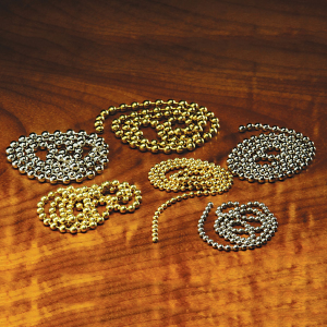 Hareline Bead Chain Eyes Large Gold