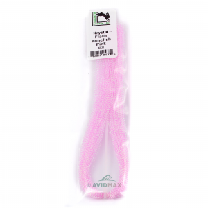 Image of Hareline Krystal Flash Bonefish Pink