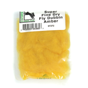 Image of Hareline Super Fine Dry Fly Dubbing Amber