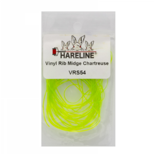 Image of Hareline Vinyl Rib Midge Chartreuse
