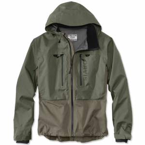 Image of Orvis Men's Pro Wading Jacket Olive Brown L