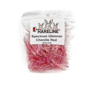 Image of Hareline Spectrum Glimmer Chenille Red 310