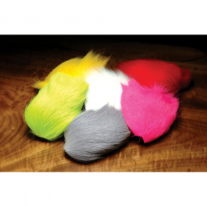 Image of Hareline Dyed Deer Belly Hair Bleached White