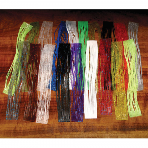 Image of Hareline Crazy Legs Golden Shiner/Black-Gold Flake