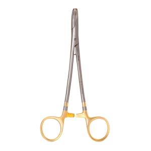 Image of Dr. Slick Long Range Clamp 7 in Gold Loop Fly Fishing Pliers Hemostat Forceps
