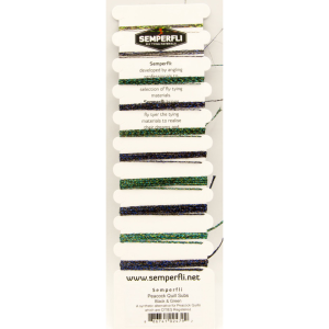 Semperfli Peacock Quill Subs XS Black Peacock