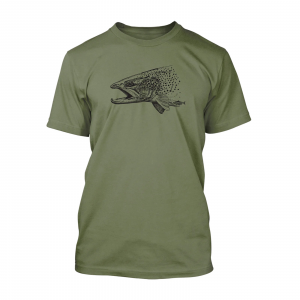 RepYourWater Predator Tee Large Heathered Olive