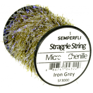 Image of Semperfli Straggle String Micro Chenille Iron Grey
