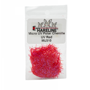 Image of Hareline UV Polar Chenille #310 UV Red Micro
