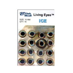 Image of Fish Skull Living Eyes 7 mm Ice (Silver)