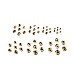 Image of Wapsi Tungsten Painted Bomb Beads 1/16 in Fluorescent Fire Orange