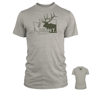 Image of RepYourWater Hunt. Washington Elk T-Shirt Large