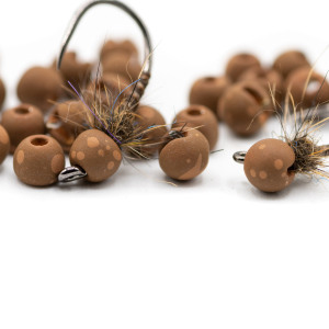 Image of Firehole Speckled Tungsten Beads 3/32 inch (2.5 mm Espresso