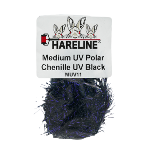 Image of Hareline UV Polar Chenille 265 UV Olive Brown Micro