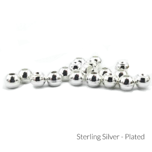 Firehole Plated Tungsten Beads 5/32 in Sterling Silver
