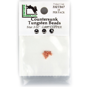 Image of Hareline Tungsten Beads 3/32 in Copper