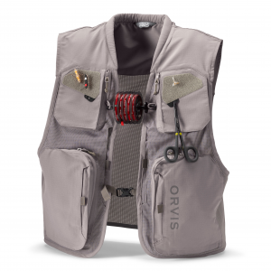 Image of Orvis Clearwater Mesh Fly Fishing Vest Large Storm Grey