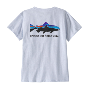 Image of Patagonia Women's Home Water Trout Pocket Responsibili-Tee White Small