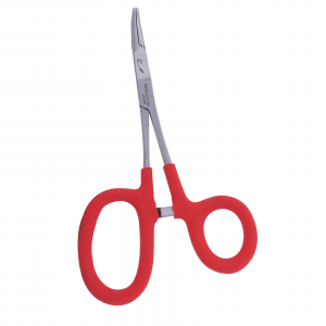 Image of Rising Bobs Tactical Fly Fishing Scissor and Curved Clamp Pliers Red