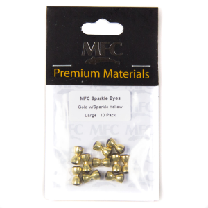 Image of MFC Sparkle Dumbbell Eyes Gold/Sparkle Green Medium