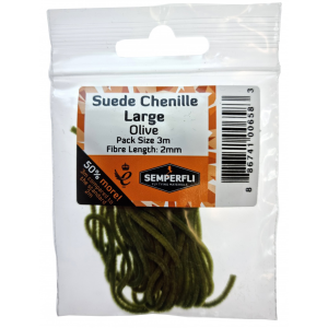 Semperfli Suede Chenille 2 mm Large Olive