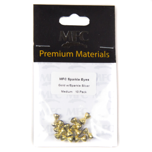 Image of MFC Sparkle Dumbbell Eyes Gold/Sparkle Green Medium