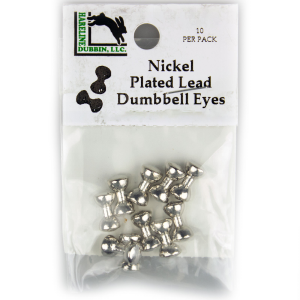 Image of Hareline Lead Dumbbell Eyes Midget Nickel Plated