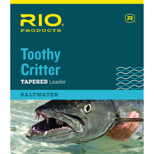 Image of RIO Toothy Critter II 7.5 ft Tapered Leader Wire w Snap Link 30 lb 30 lb