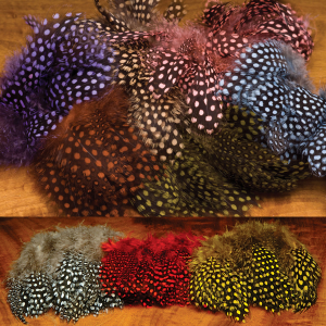 Image of Hareline Strung Guinea Feathers Purple