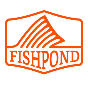 Image of Fishpond Thermal Die Cut Sticker Dorsal Fin 8.5 in Orange Dorsal Fin Orange
