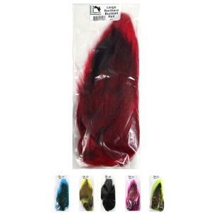 Image of Hareline Large Northern Bucktail Hot Orange