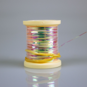 Hareline Single Spool Pearlescent Flat Tinsel Medium