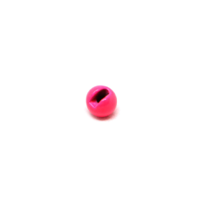 Image of Fulling Mill Slotted Tungsten Beads 5/64" (2.0mm) Fluorescent Pink