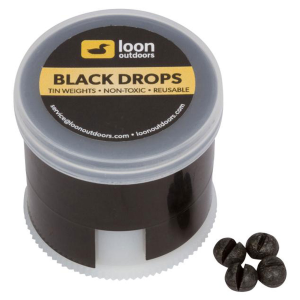 Image of Loon Tin Weights Twist Pot Black AB
