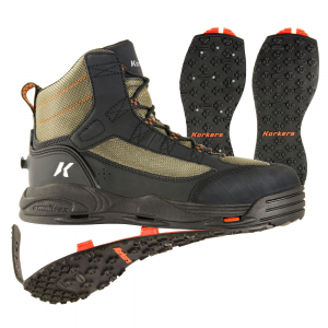 Image of Korkers Greenback Wading Boots with Kling-On & Studded Kling-On Soles - 11