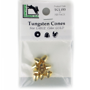 Image of Hareline Tungsten Cones Large Gold