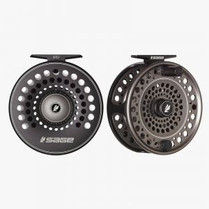 Image of Sage Spey Fly Reel 7/8/9 wt Stealth/Silver