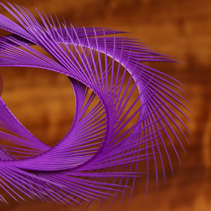 Image of Hareline Stripped Goose Biots Purple