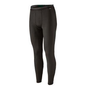 Image of Patagonia Men's Capilene Midweight Bottoms Black Large