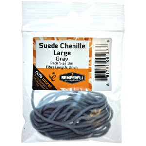 Image of Semperfli Suede Chenille 2 mm Large Gray