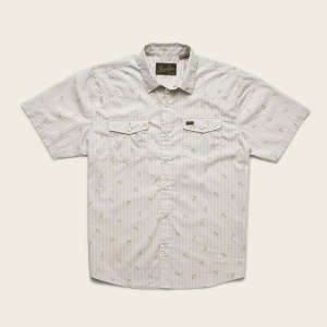 Image of Howler Brothers H Bar B Snapshirt 2020 Vintage Grid Floral : Medium White Large