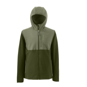 Image of GrundZns Bering Fleece Pro Full Zip Hoodie Large Deep Lichen Green/Deep Depths