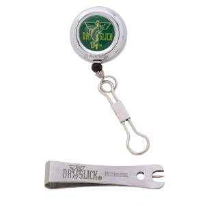 Image of Dr. Slick Silver "8" Clip-On-Reel with Satin Traditional Nippers Combo