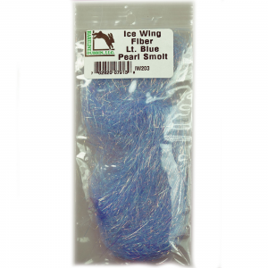 Image of Hareline 8 inch Ice Wing Fiber Lt. Blue Pearl Smolt