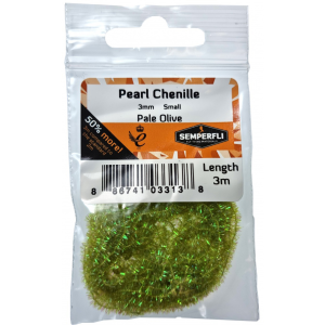 Image of Semperfli Pearl Chenille 3 mm Small Pale Olive