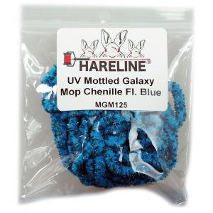 Image of Hareline UV Mottled Galaxy Mop Chenille Fl. Blue