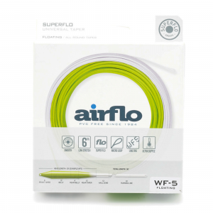 Image of Airflo Superflo Universal Taper Floating Fly Line 8 wt Chartreuse / White