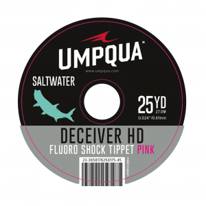 Image of Umpqua Deceiver HD Saltwater Fluorocarbon Shock Tippet - Pink 40LB - 25YDS