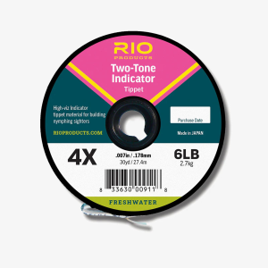 RIO 2-Tone Indicator Tippet 1X (PINK & YELLOW)
