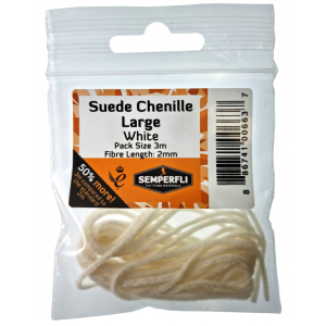 Image of Semperfli Suede Chenille 2 mm Large White